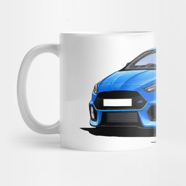 Ford Focus (Mk3) RS Blue by y30man5